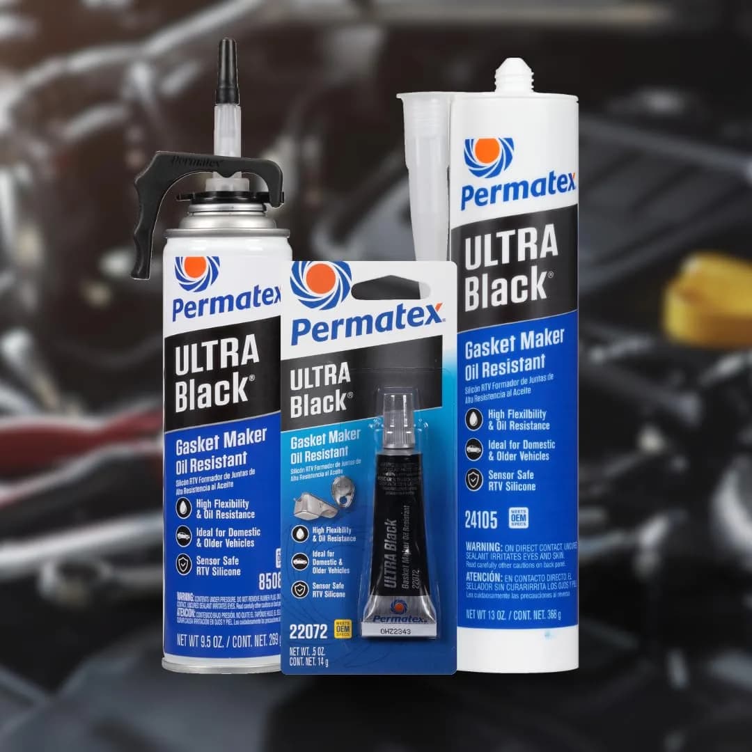 Permatex Ultra Black Maximum Oil Resistance RTV Silicone Gasket Maker 15ml (0.5 Fl Oz) | Seals Oily Surfaces - view 6