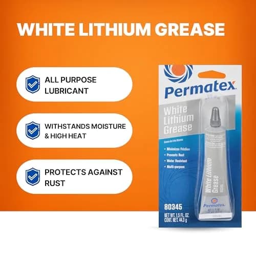 Permatex White Lithium Grease 1.5 oz. (44ml) | All-Purpose Lubricant for Metal & Plastic thumbnail 2
