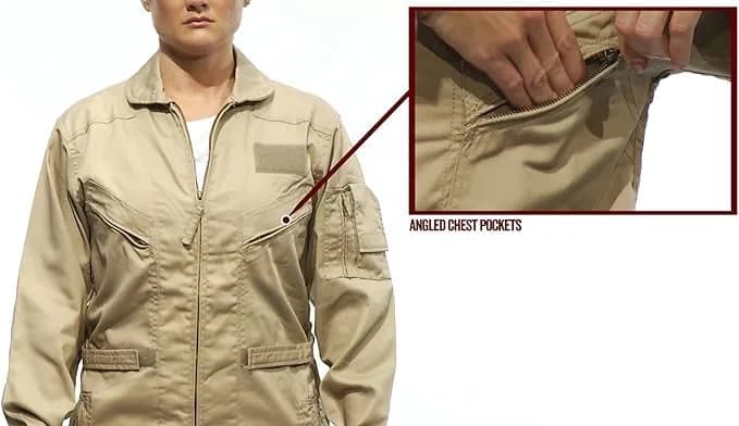 Tru-Spec 27-P Basic Flight Suit for Men, Navy - Large | Military Flight Suit with Durable Polyester Blend thumbnail 2