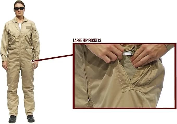 Tru-Spec 27-P Basic Flight Suit for Men, Navy - Large | Military Flight Suit with Durable Polyester Blend thumbnail 4