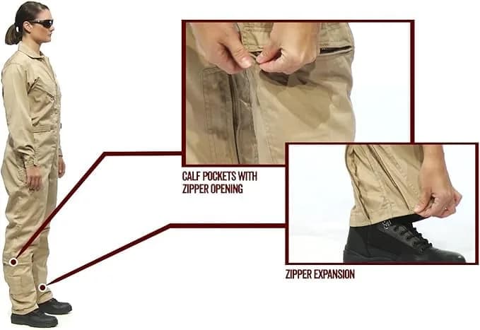 Tru-Spec 27-P Basic Flight Suit for Men, Navy - Large | Military Flight Suit with Durable Polyester Blend thumbnail 6