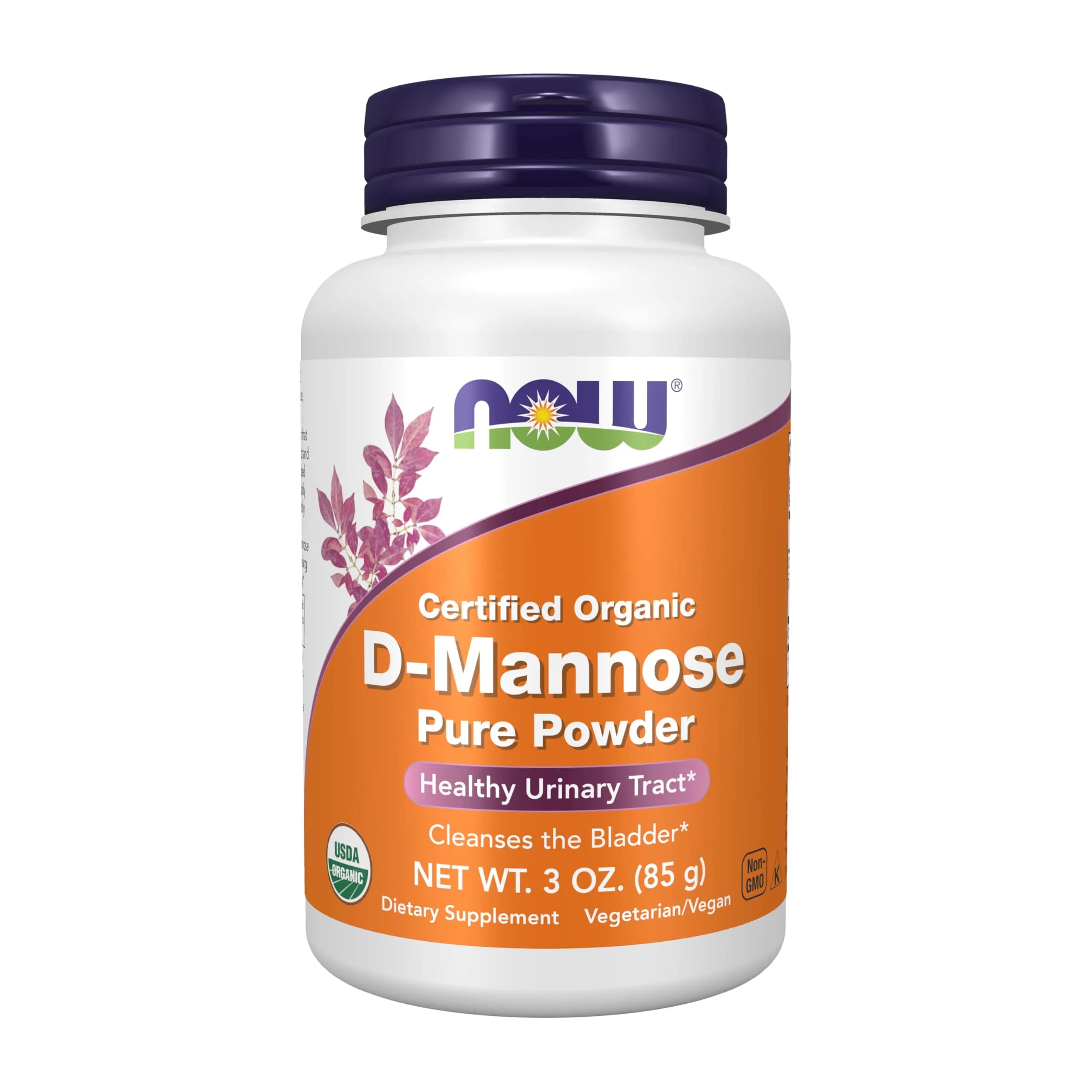 NOW Supplements D-Mannose Powder 3 oz | Supports Urinary Tract Health — Unflavored