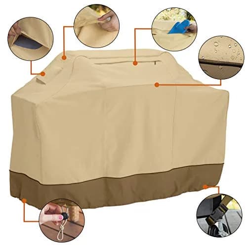 Classic Accessories Veranda Water-Resistant 64 Inch BBQ Grill Cover | Heavy Duty Water-Resistant Polyester thumbnail 3