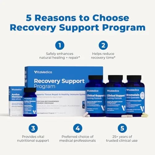 VitaMedica Arnica Montana 30X + Bromelain + Clinical Support Formula Bundle | Supports Post-Op Healing & Tissue Repair thumbnail 5