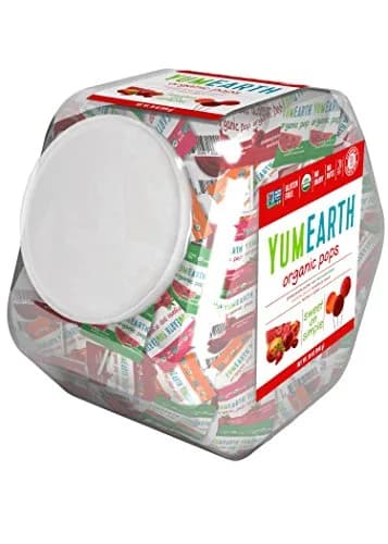 YumEarth Organic Lollipops, Assorted Flavors | Allergy Friendly, Non GMO, Gluten Free (125 Count, Variety Pack) thumbnail 1