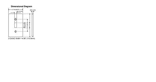 Leviton 1-Gang Blank Wallplate, Standard Size, White | Covers Unused Openings thumbnail 2