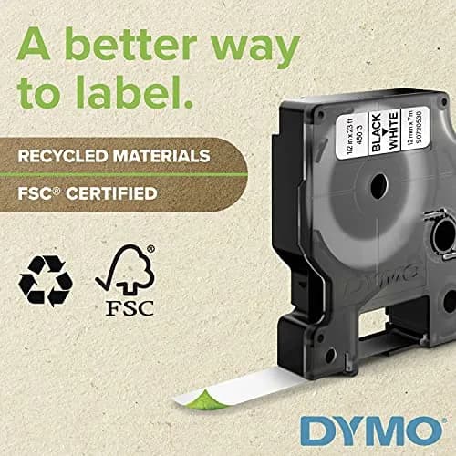 DYMO Rhino Industrial Vinyl Label Tape 19mm (3/4") Black on Orange | Durable & Weather-Resistant thumbnail 2