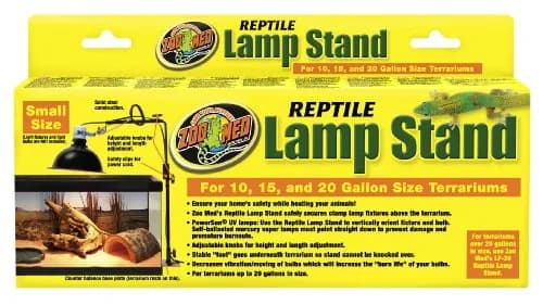 Zoo Med Reptile Lamp Stand Black (Small) | Fits Terrariums Up to 20 Gallons thumbnail 1