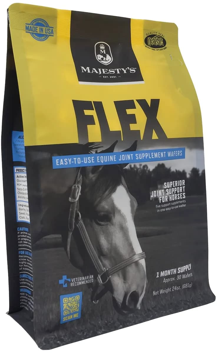 Majesty's Flex Wafers - Superior Joint Support Supplement for Horses - 30 Count | Easy & Economical