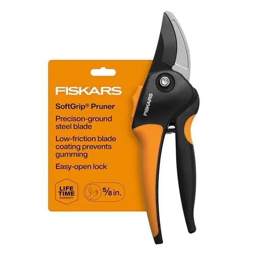 Fiskars SoftGrip Bypass Pruning Shears 5/8" Cut Capacity | Alloy Steel Blades thumbnail 1