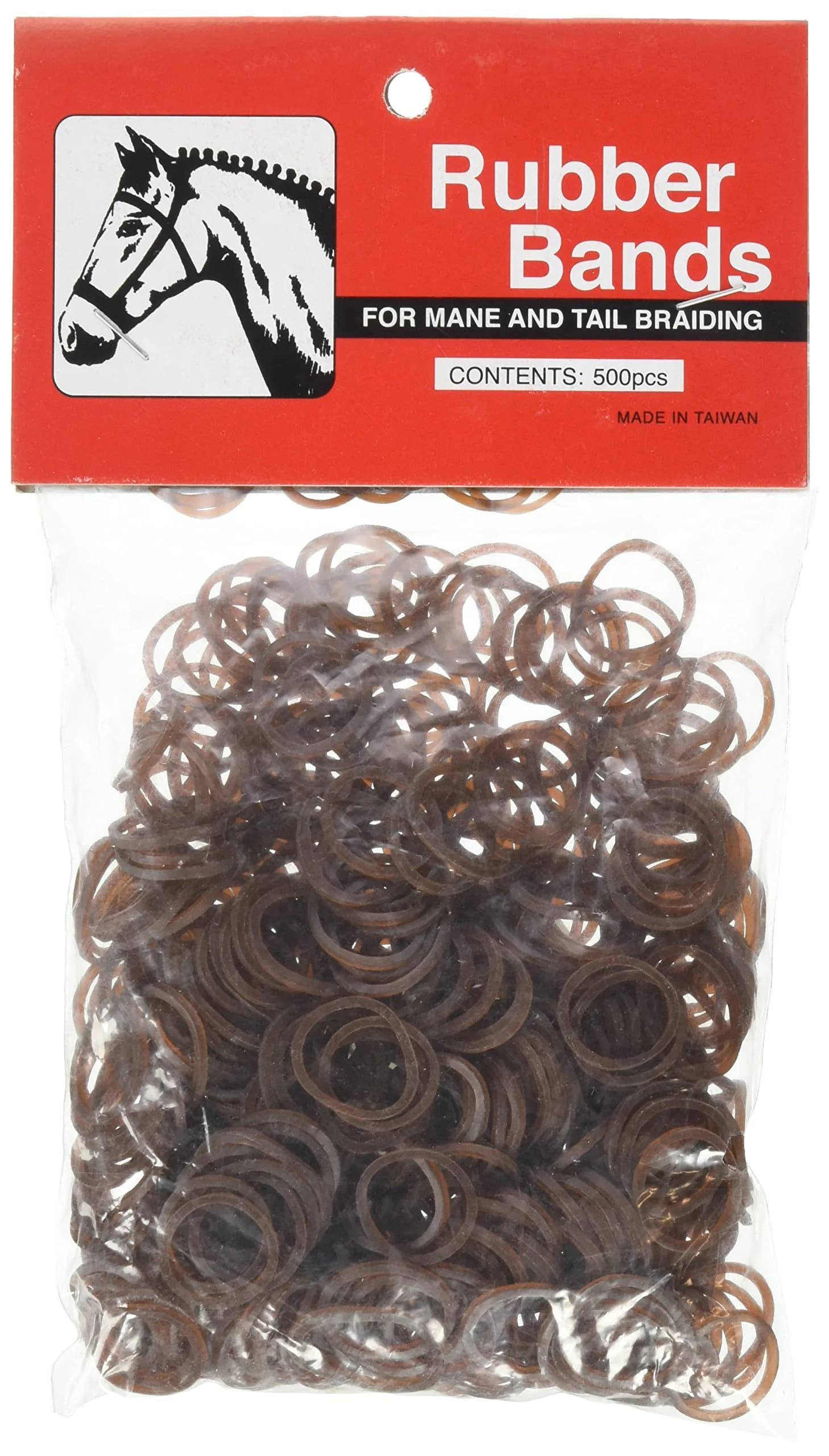 Partrade Rubber Braid Bands 5" | Horse Grooming Supplies for Mane & Tail (70-120 chars)