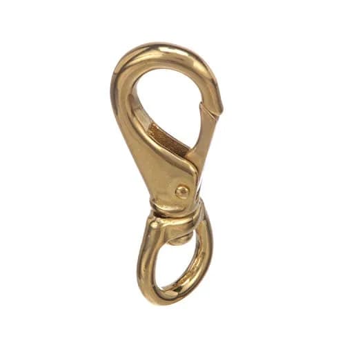 SEACHOICE Swivel Eye Snap, Cast Brass, Size #3 | 4-1/2 In. Long, 3/4 In. ID Eye, Brass thumbnail 1