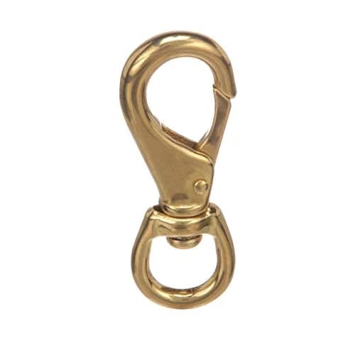 SEACHOICE Swivel Eye Snap, Cast Brass, Size #3 | 4-1/2 In. Long, 3/4 In. ID Eye, Brass thumbnail 5