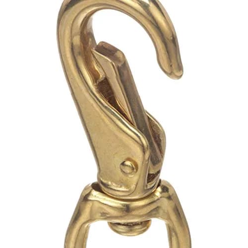 SEACHOICE Swivel Eye Snap, Cast Brass, Size #3 | 4-1/2 In. Long, 3/4 In. ID Eye, Brass thumbnail 6