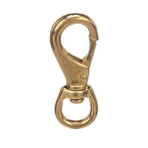 SEACHOICE Swivel Eye Snap, Cast Brass, Size #3 | 4-1/2 In. Long, 3/4 In. ID Eye, Brass thumbnail 3