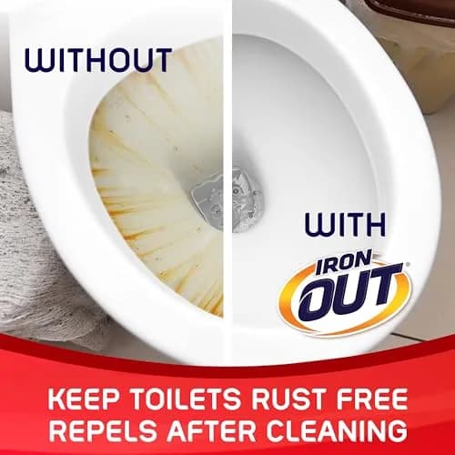 Iron OUT Rust Stain Remover Automatic Toilet Bowl Cleaner Tablets 2 Count | Prevents Rust & Hard Water Stains for 45 Days thumbnail 5