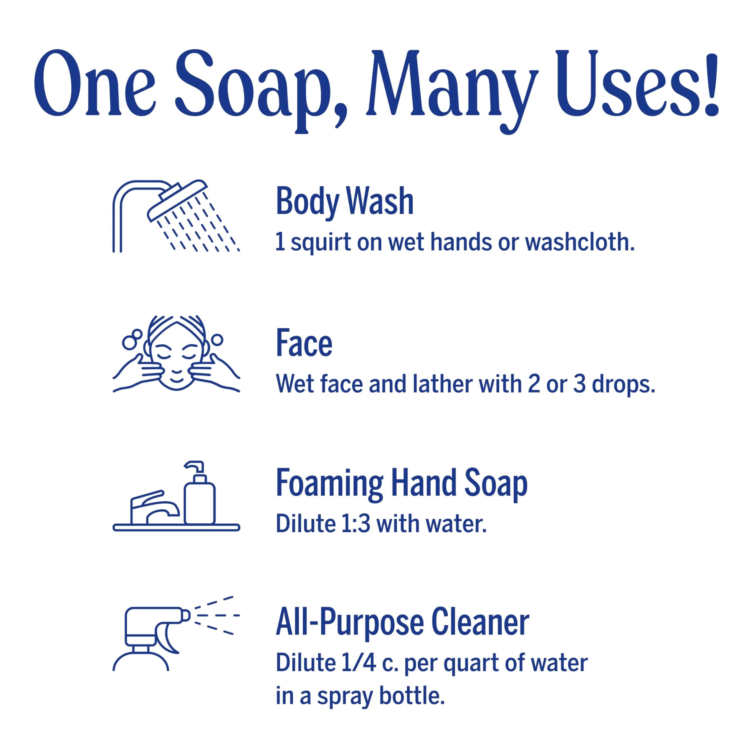 Dr. Bronner's Baby Unscented Pure-Castile Liquid Soap 946ml (32 Fl Oz) | Made with Regenerative Organic Certified Oils - view 6