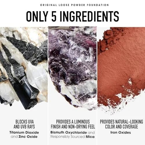 bareMinerals Original Loose Powder Foundation SPF 15, Fair 01, 0.28 oz (7.94 g) | Vegan, Cruelty-Free & Dermatologist-Tested thumbnail 6