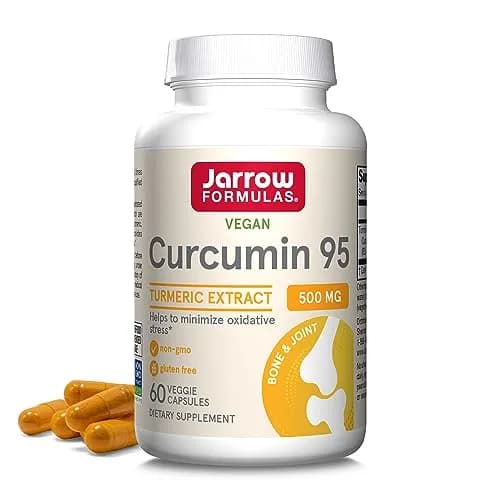 Jarrow Formulas Curcumin 95 Supplement Turmeric Extract 60 Capsules | Standardized to 95% Curcuminoids thumbnail 1