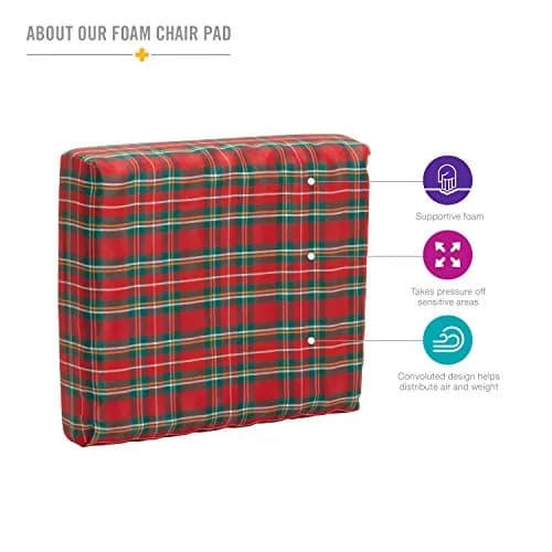 DMI Foam Wheelchair and Seat Cushion 16 x 18 x 4 inches | Sciatica Pain Relief Support thumbnail 2
