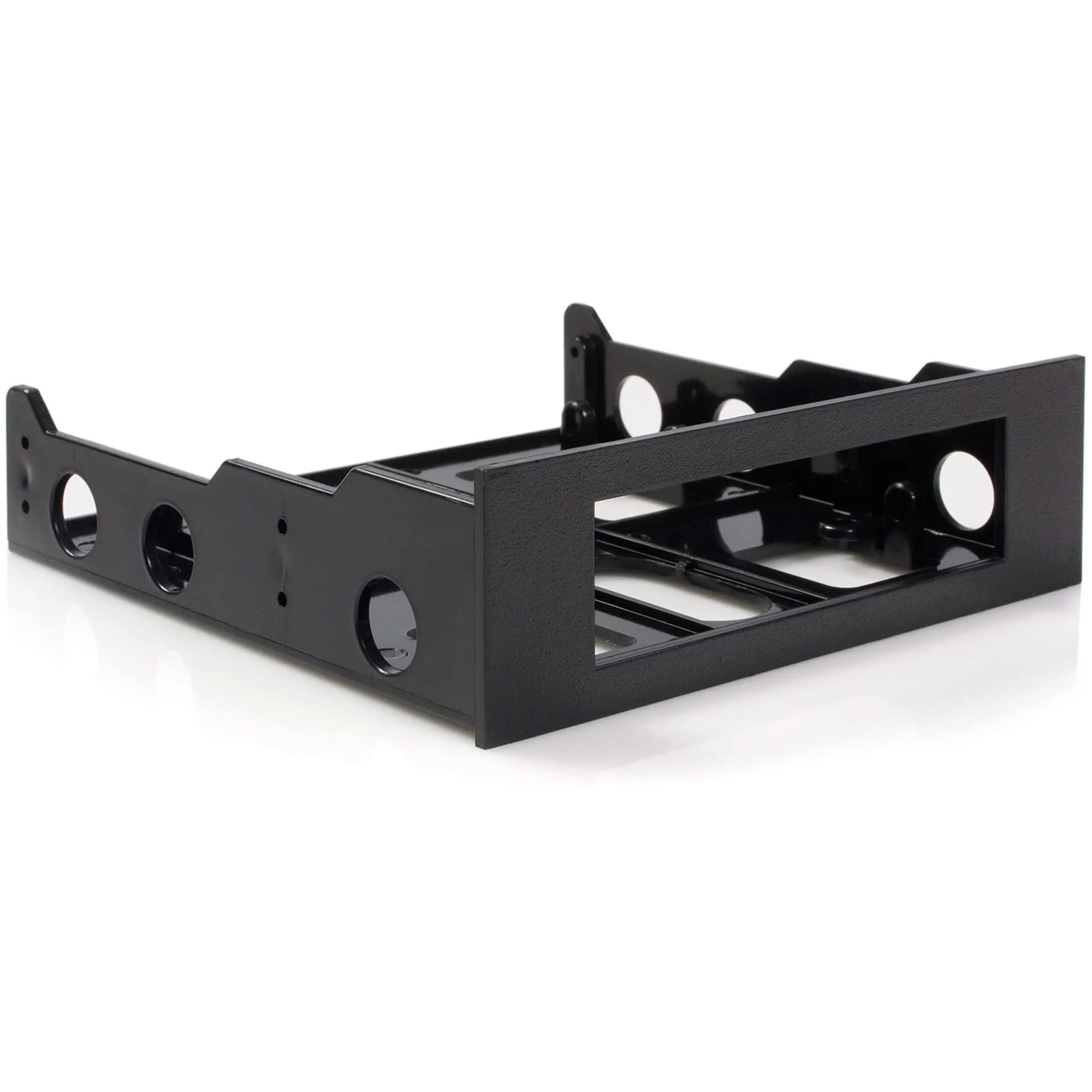 StarTech.com 3.5" to 5.25" Front Bay Mounting Bracket Black | Installs 3.5" Peripherals in 5.25" Bay - main product image
