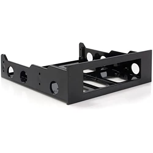 StarTech.com 3.5" to 5.25" Front Bay Mounting Bracket Black | Installs 3.5" Peripherals in 5.25" Bay thumbnail 1