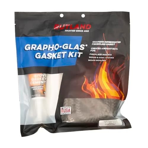 Rutland 96N-6 Grapho-Glas Rope Gasket Replacement Kit, 1/2-Inch by 7-Feet | Long-lasting stove gasket thumbnail 1