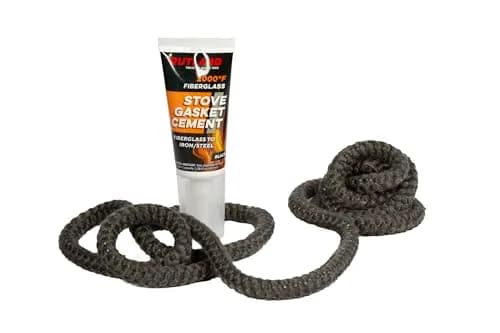 Rutland 96N-6 Grapho-Glas Rope Gasket Replacement Kit, 1/2-Inch by 7-Feet | Long-lasting stove gasket thumbnail 2