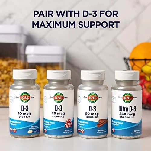KAL Calcium Citrate 1000mg Mineral Supplement Tablets 180 Count | Bone Health Support thumbnail 6