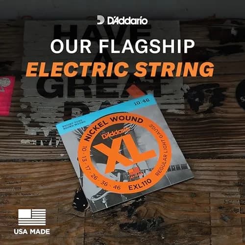D'Addario XL Nickel EXL110-10P Electric Guitar Strings, Regular Light 10-46 Gauge, 10 Sets thumbnail 3