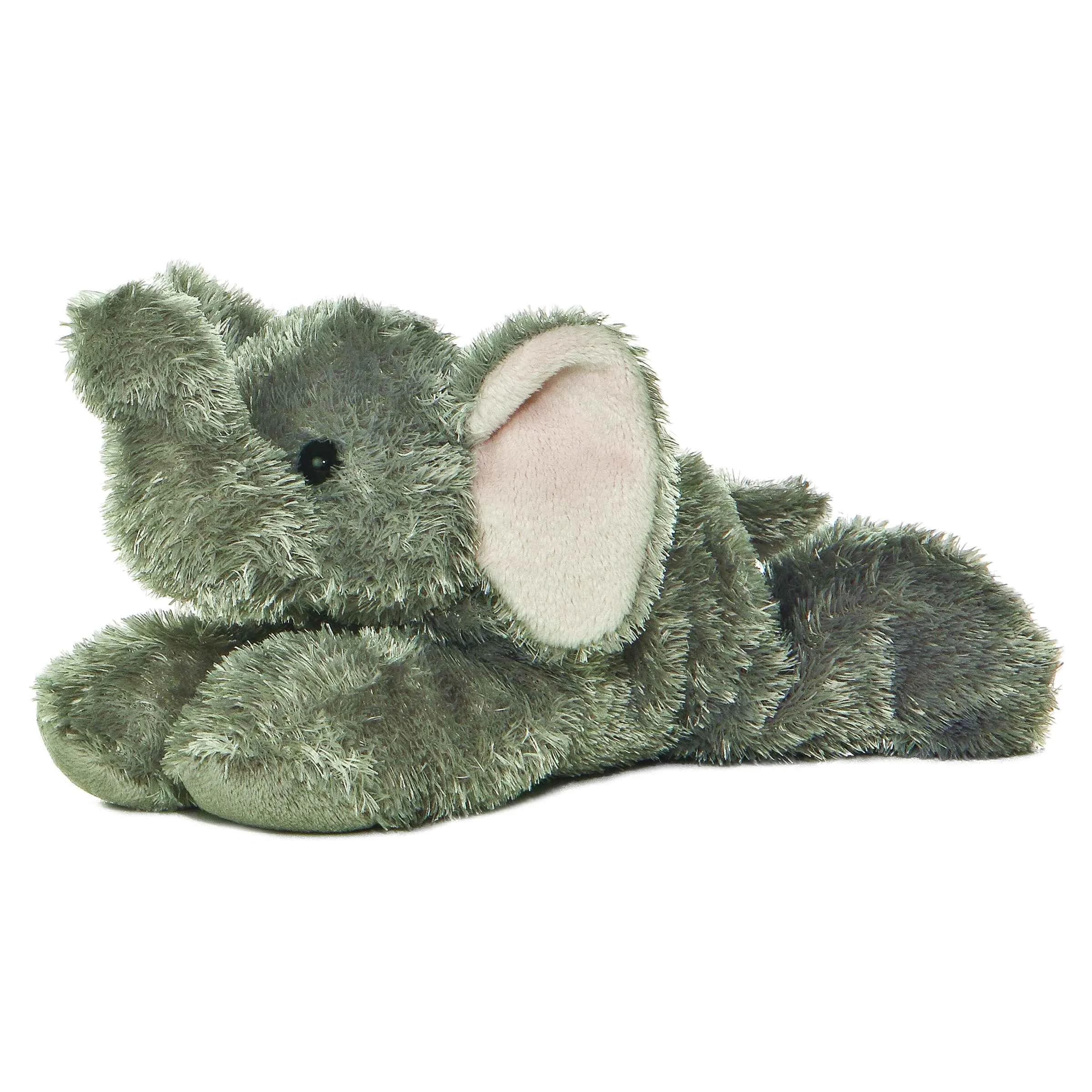Aurora Adorable Mini Flopsie Ellie Stuffed Animal Toy - 20.3cm (8 Inch) Gray Plush Elephant - main product image