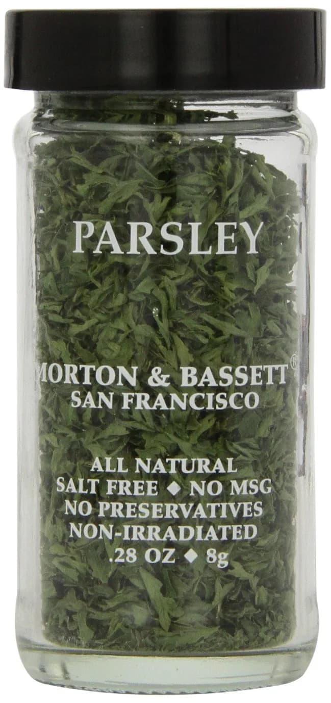 Morton & Bassett Parsley .28-Ounce Jars Pack of 3 | All Natural, Kosher Certified, Salt Free