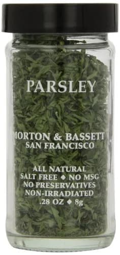 Morton & Bassett Parsley .28-Ounce Jars Pack of 3 | All Natural, Kosher Certified, Salt Free thumbnail 1