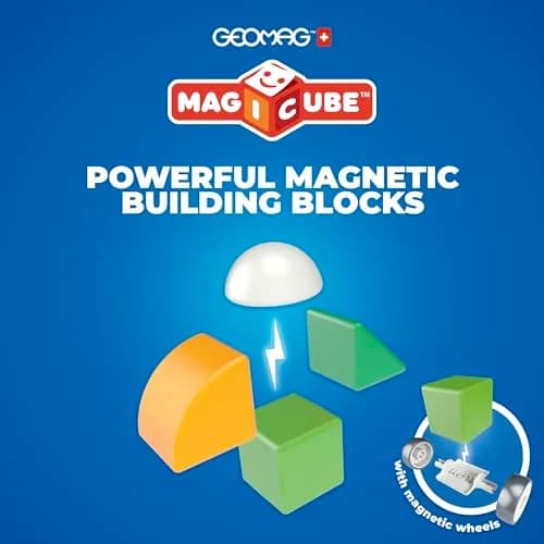 Geomag Magicube Magnetic Blocks for Toddlers 13 pcs | Swiss STEM Building Toy for Ages 1–5 thumbnail 5