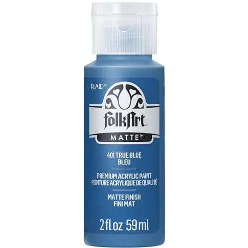 FolkArt Acrylic Paint, 2 oz, True Blue | Vibrant, Water-Based, USA-Imported Craft Paint thumbnail 1