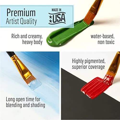 FolkArt Acrylic Paint, 2 oz, True Blue | Vibrant, Water-Based, USA-Imported Craft Paint thumbnail 6