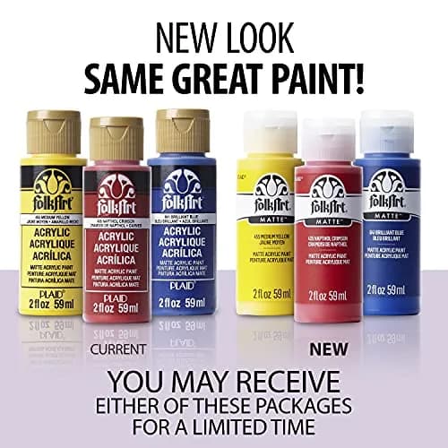 FolkArt Acrylic Paint, 2 oz, True Blue | Vibrant, Water-Based, USA-Imported Craft Paint thumbnail 2
