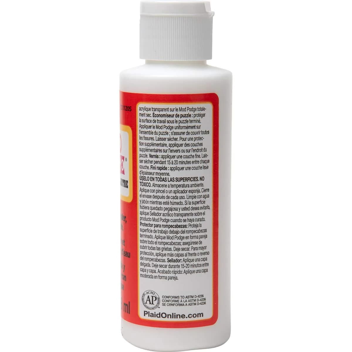 Mod Podge Gloss 113g (4 oz) Squeeze Bottle | USA-Imported Craft Glue for Decoupage & Mixed Media - view 2