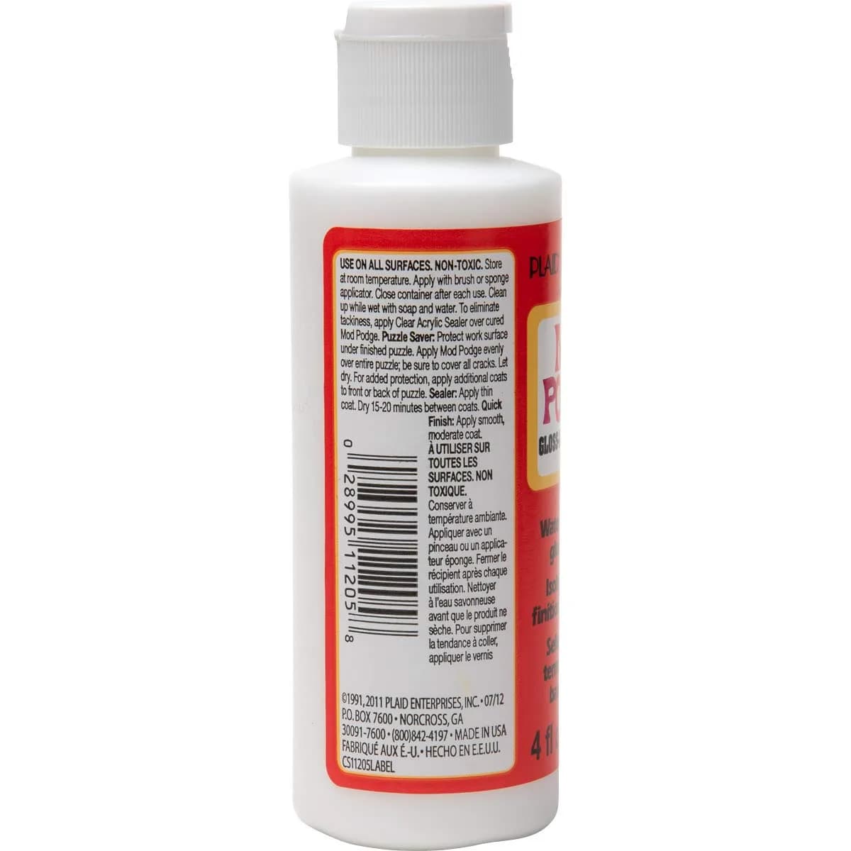 Mod Podge Gloss 113g (4 oz) Squeeze Bottle | USA-Imported Craft Glue for Decoupage & Mixed Media - view 3