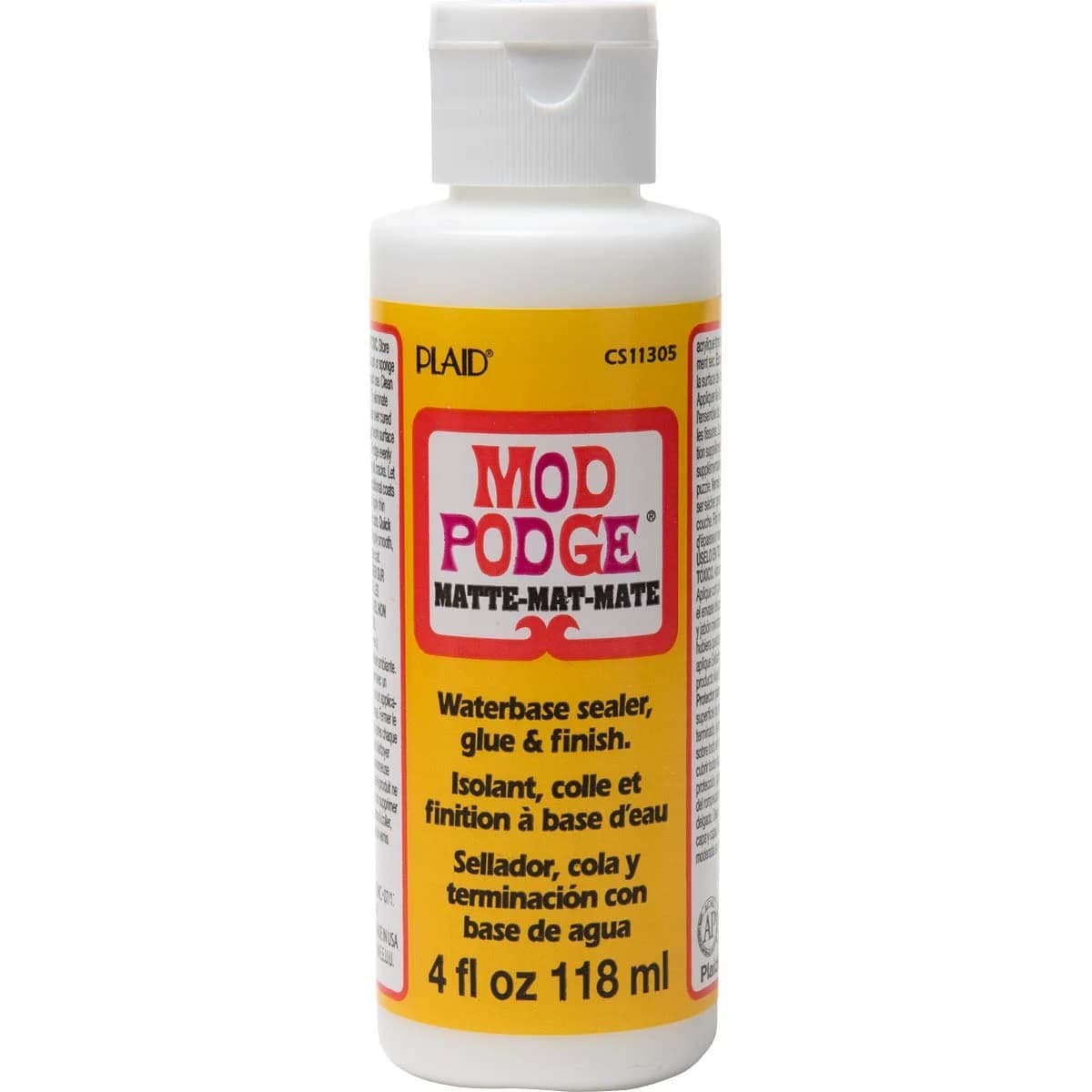 Mod Podge Matte Sealer, Glue & Finish (8 oz / 237 ml) | All-in-One Craft Solution for Wood, Paper, Fabric - main product image