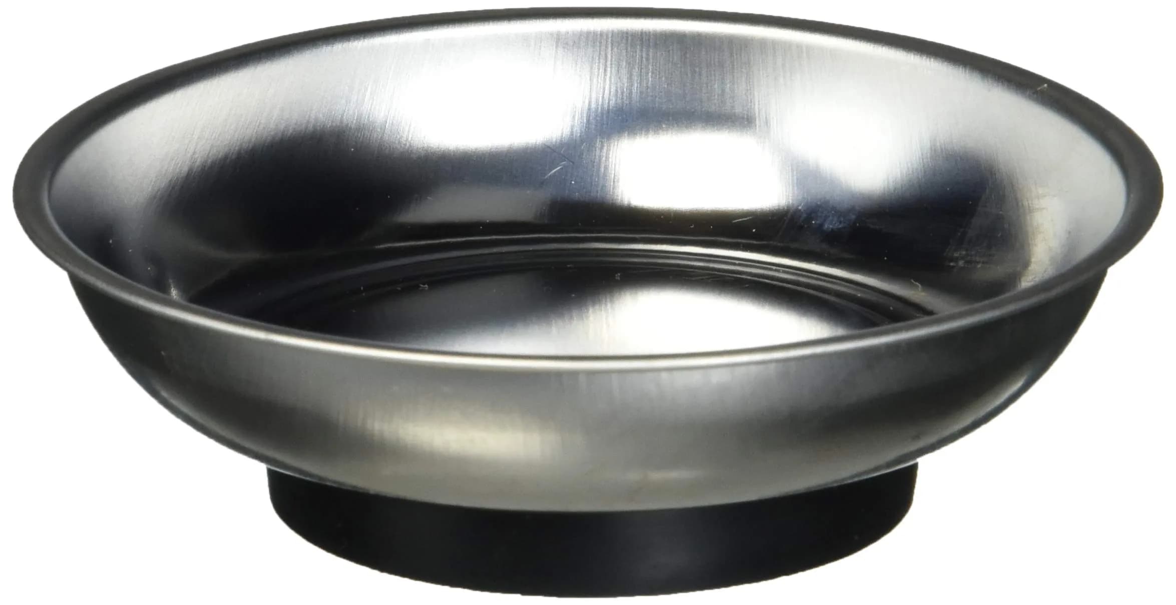 Titan 11061 Mini Magnetic Parts Tray | 4-1/4" Stainless Steel Dish, Magnetic Base, Perfect for Small Parts & Hardware - main product image