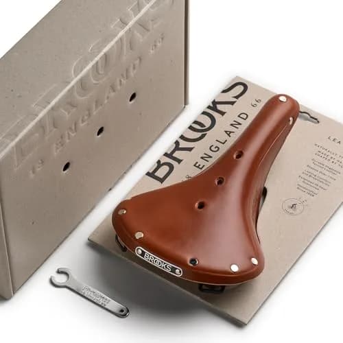 Brooks England B17 Leather Bike Saddle Honey | Supremely Comfortable Handmade Design thumbnail 4