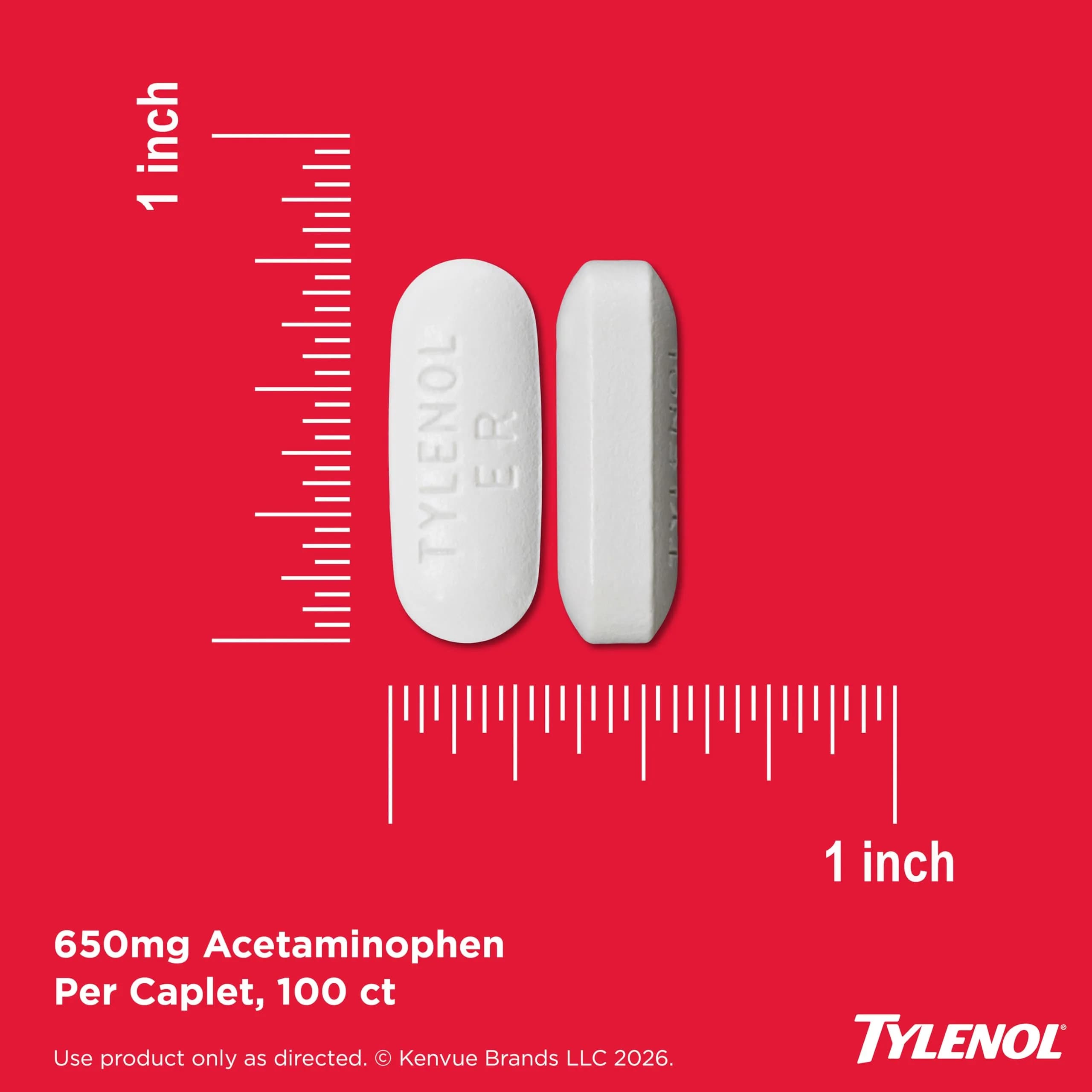 Tylenol 8-Hour Arthritis Pain Relief Caplets 650 mg Acetaminophen 225 Count | Extended Release Pain Relief - view 5