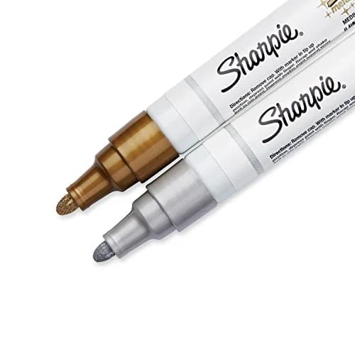 Sharpie Oil-Based Paint Markers Medium Tip Gold & Silver (2 Count) | AP Certified Non-Toxic thumbnail 3
