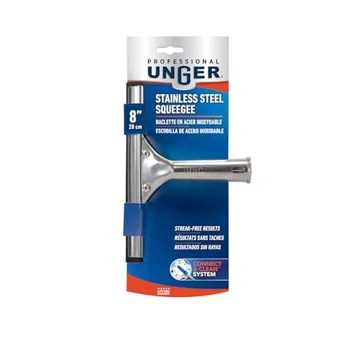 Unger Professional Stainless Steel Heavy-Duty Squeegee 30.48cm (12") | Streak-Free Window Cleaning thumbnail 7