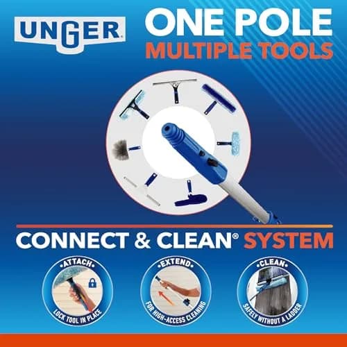Unger Professional Stainless Steel Heavy-Duty Squeegee 30.48cm (12") | Streak-Free Window Cleaning thumbnail 8