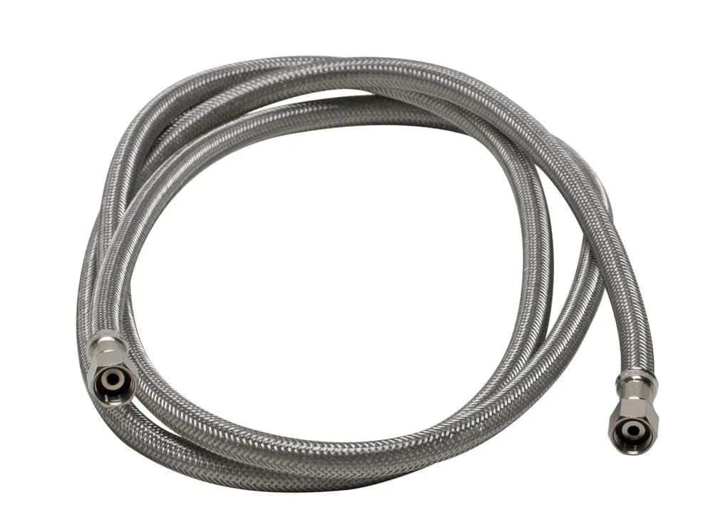 Fluidmaster 12IM60 Ice Maker Connector 1.52 m (5 Ft) | Braided Stainless Steel, 220V Compatible
