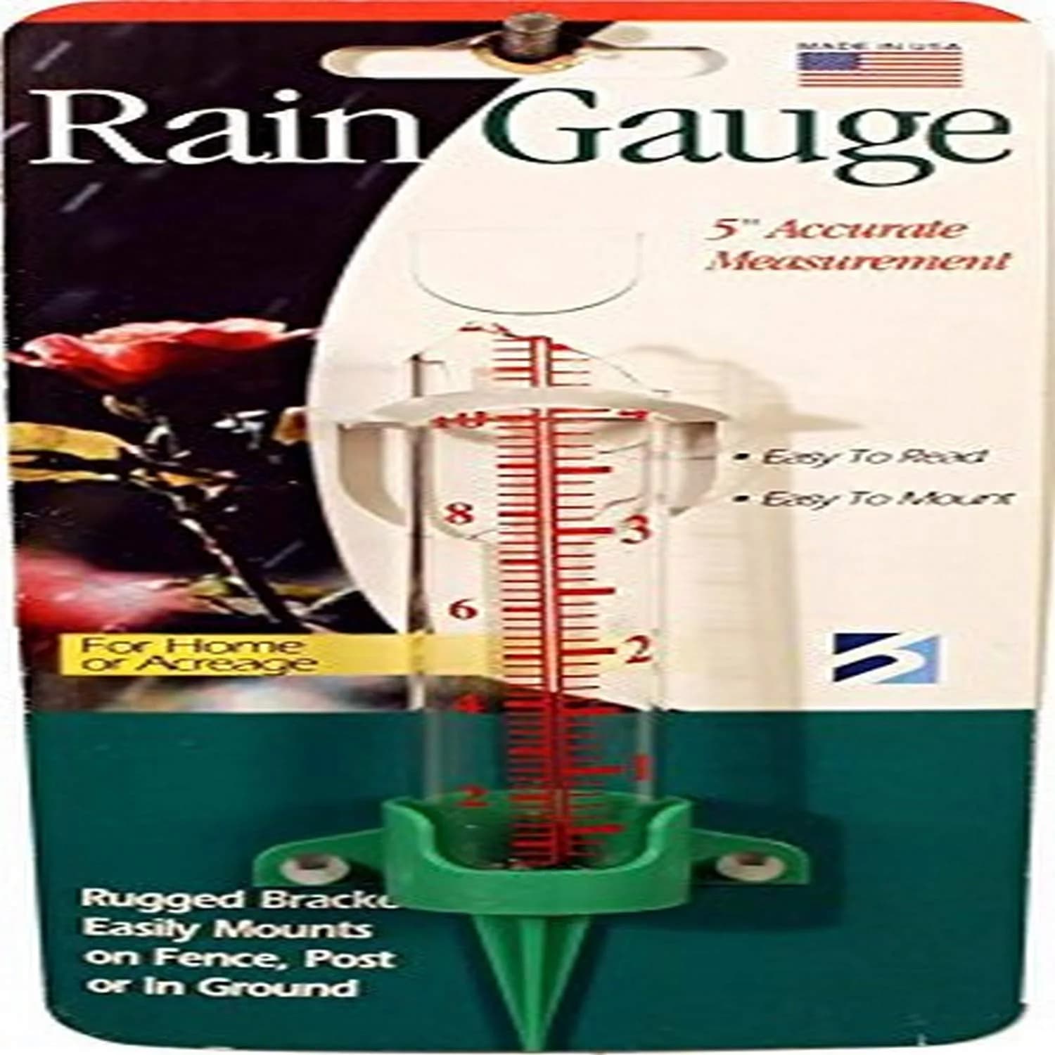 Headwind Rain Gauge 5-Inch Green | Basic, Accurate & Cost-Effective