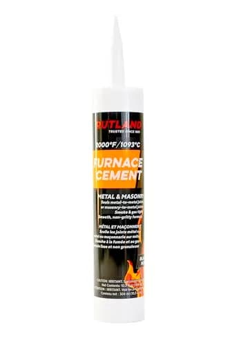 RUTLAND PRODUCTS Furnace Cement Cartridge 286 ml (10.3 fl oz) | High-Temp Sealant for Furnaces & Stoves thumbnail 1