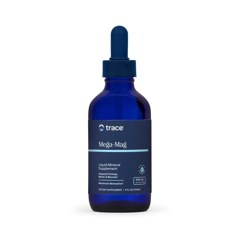 Trace Minerals Mega-Mag Ionic Magnesium Liquid Drops Supplement, 4 Fl Oz | High Bioavailability & Potassium Enriched - main product image